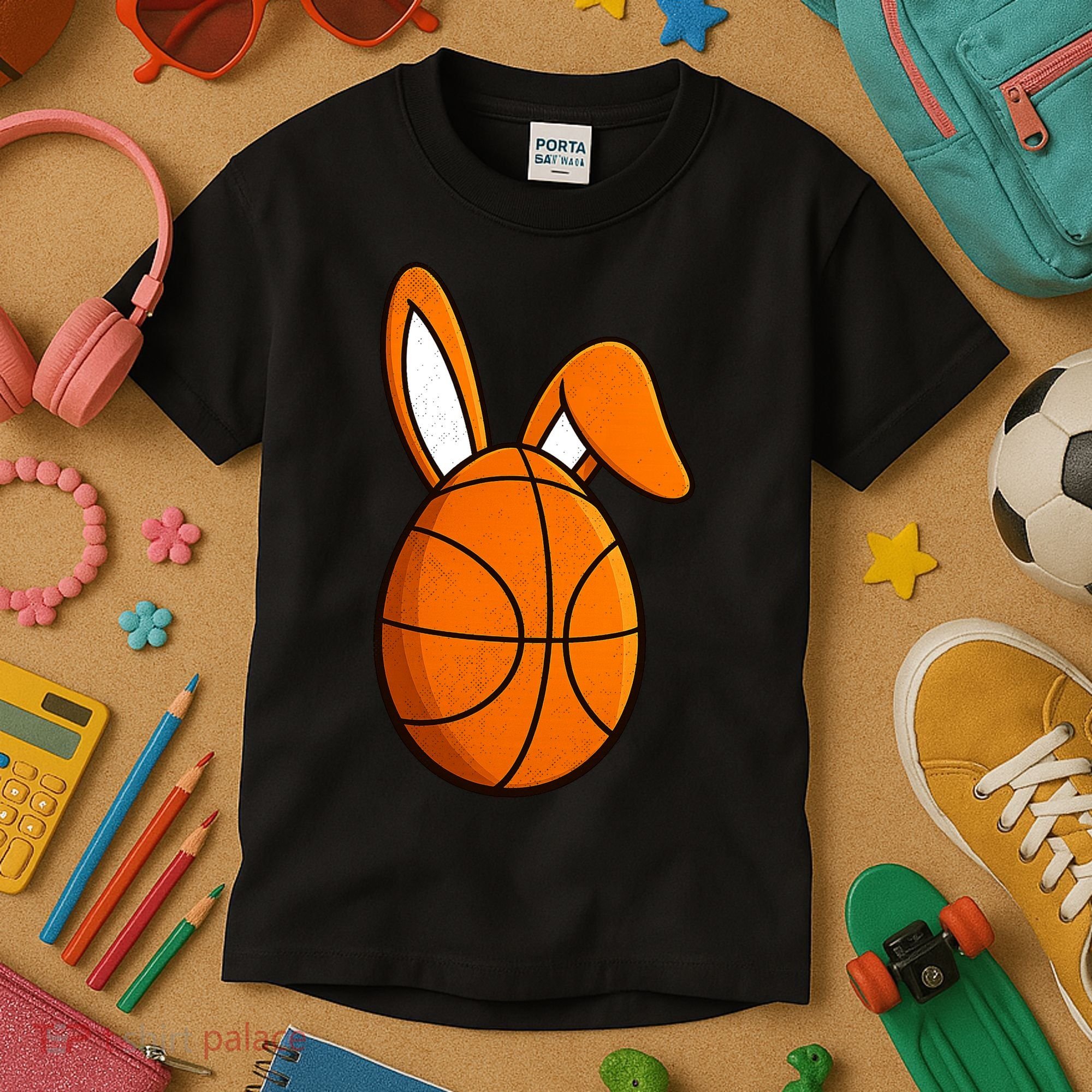 Basketball Easter Egg Kids T-Shirt