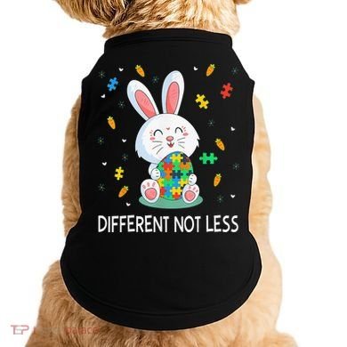 Bunny Easter Eggs Piece Autistic Different Not Less Doggie Tank