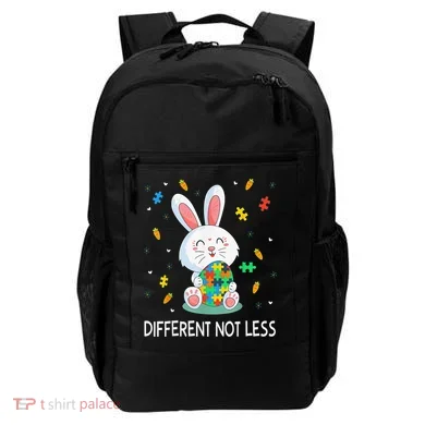 Bunny Easter Eggs Piece Autistic Different Not Less Backpack