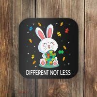 Bunny Easter Eggs Piece Autistic Different Not Less Coaster thumb 0