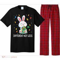 Bunny Easter Eggs Piece Autistic Different Not Less Pajama Set thumb 0