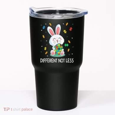 Bunny Easter Eggs Piece Autistic Different Not Less Tumbler