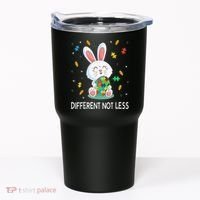 Bunny Easter Eggs Piece Autistic Different Not Less Tumbler thumb 0