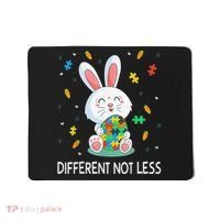 Bunny Easter Eggs Piece Autistic Different Not Less Mousepad thumb 0