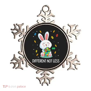 Bunny Easter Eggs Piece Autistic Different Not Less Ornament