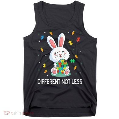 Bunny Easter Eggs Piece Autistic Different Not Less Tank Top