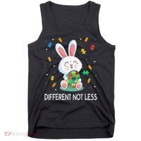 Bunny Easter Eggs Piece Autistic Different Not Less Tank Top thumb 0