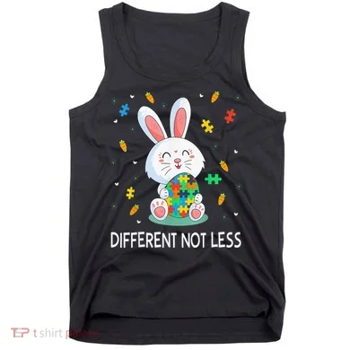 Bunny Easter Eggs Piece Autistic Different Not Less Tank Top