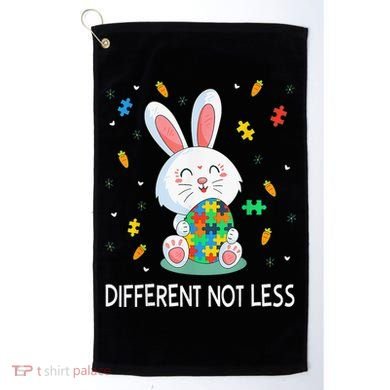 Bunny Easter Eggs Piece Autistic Different Not Less Golf Towel