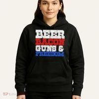 Beer Bacon Guns And Freedom Hoodie thumb 5