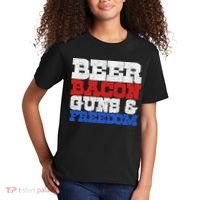 Beer Bacon Guns And Freedom Kids T-Shirt thumb 2