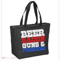 Beer Bacon Guns And Freedom Tote Bag thumb 2