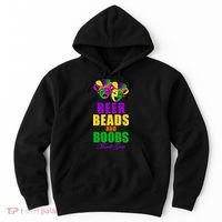 Beer Beads and Boobs Mardi Gras New Orleans Hoodie thumb 0
