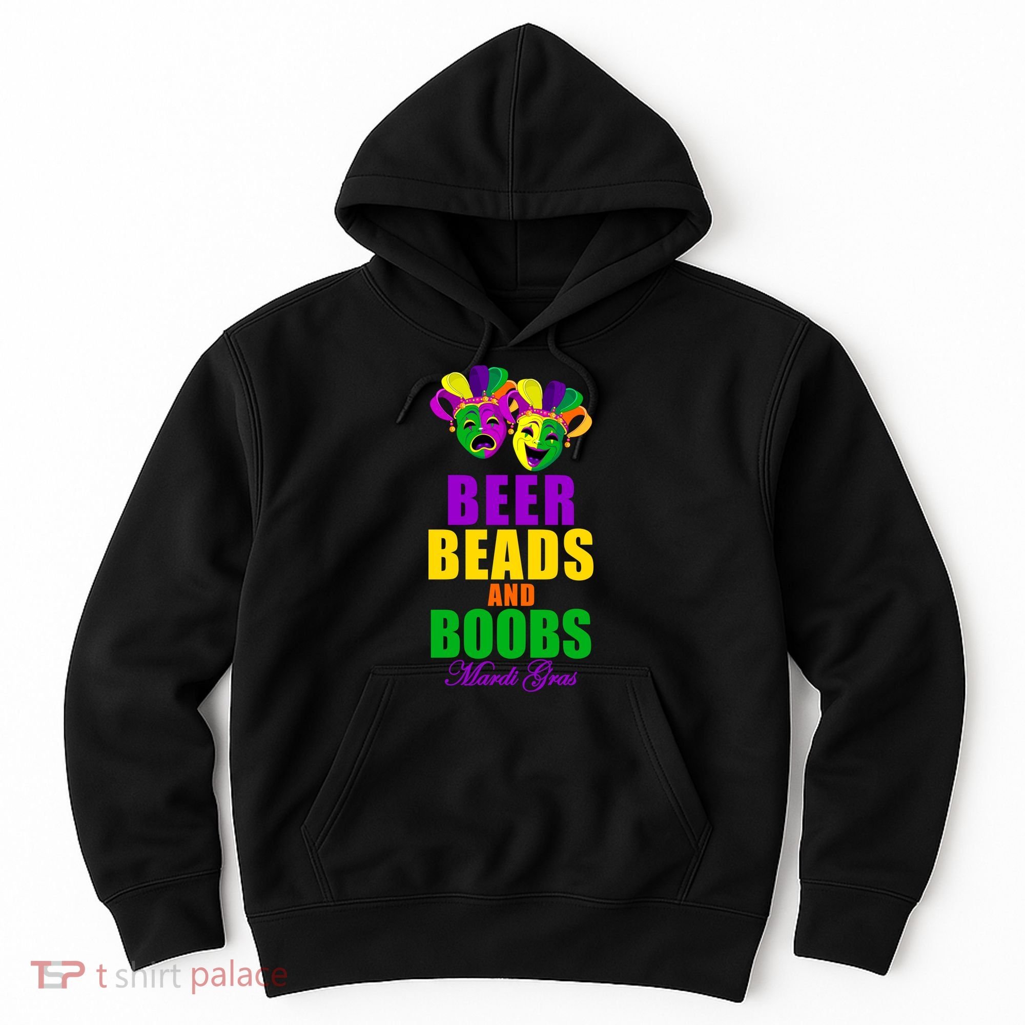 Beer Beads and Boobs Mardi Gras New Orleans Hoodie