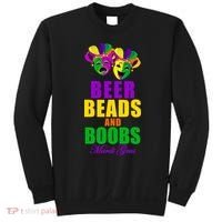 Beer Beads and Boobs Mardi Gras New Orleans Sweatshirt thumb 0