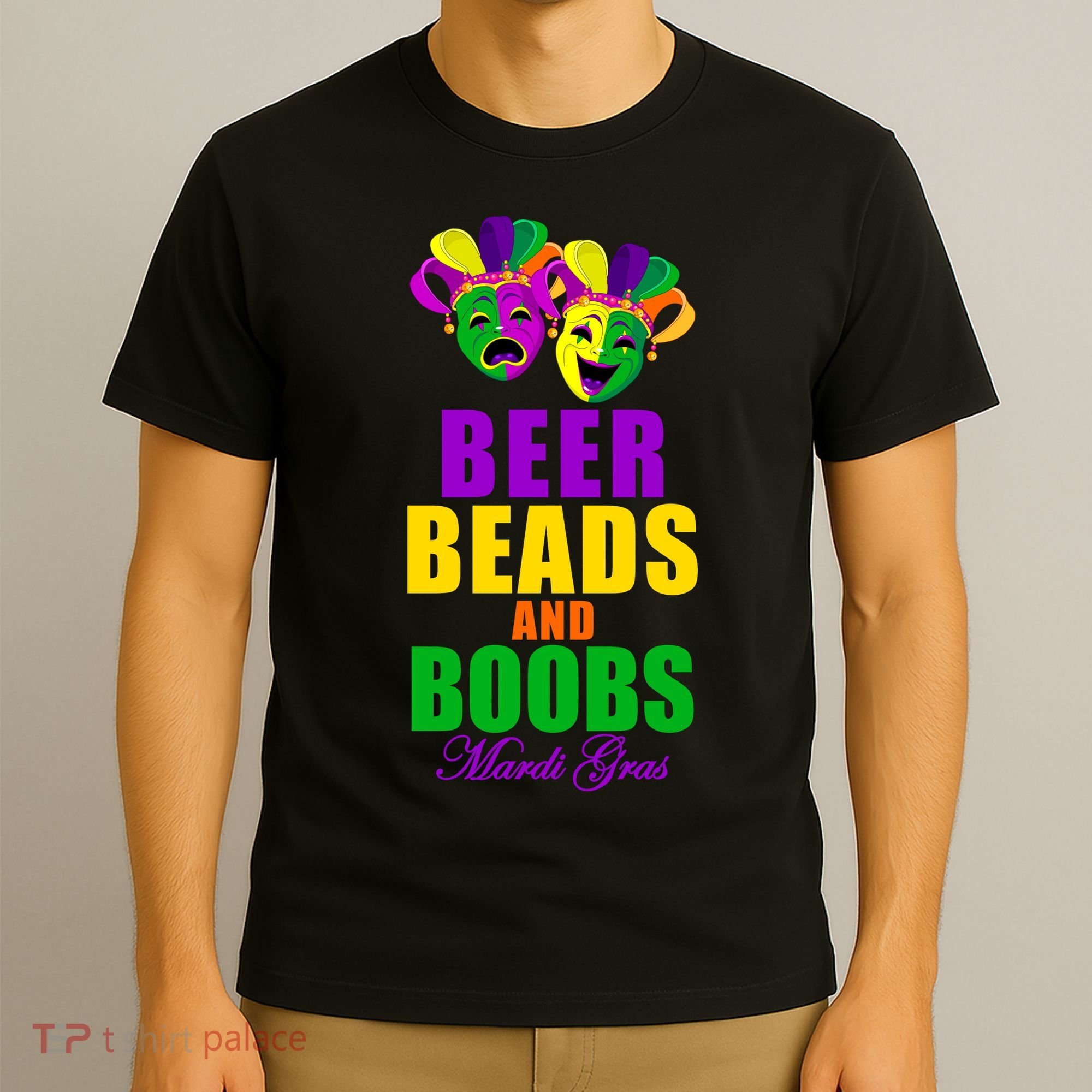 Beer Beads and Boobs Mardi Gras New Orleans T-Shirt