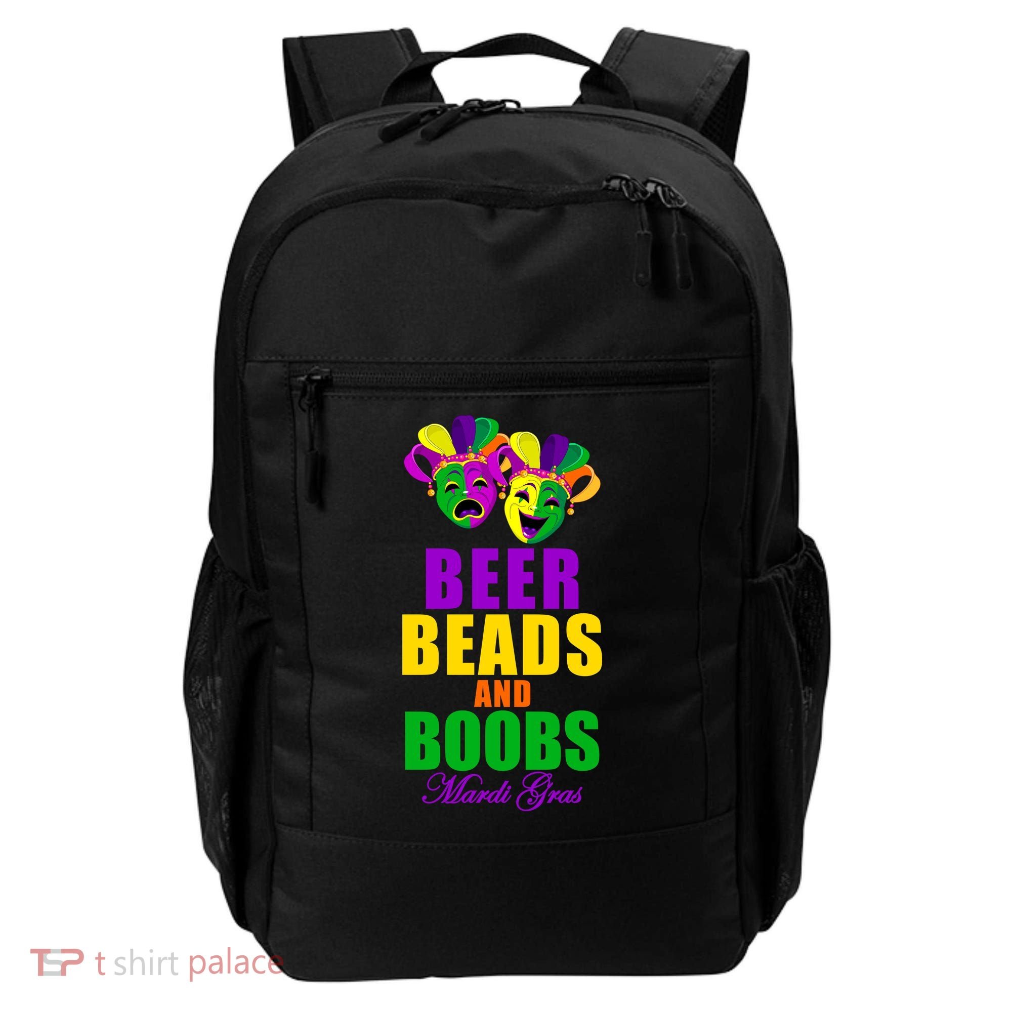 Beer Beads and Boobs Mardi Gras New Orleans Backpack