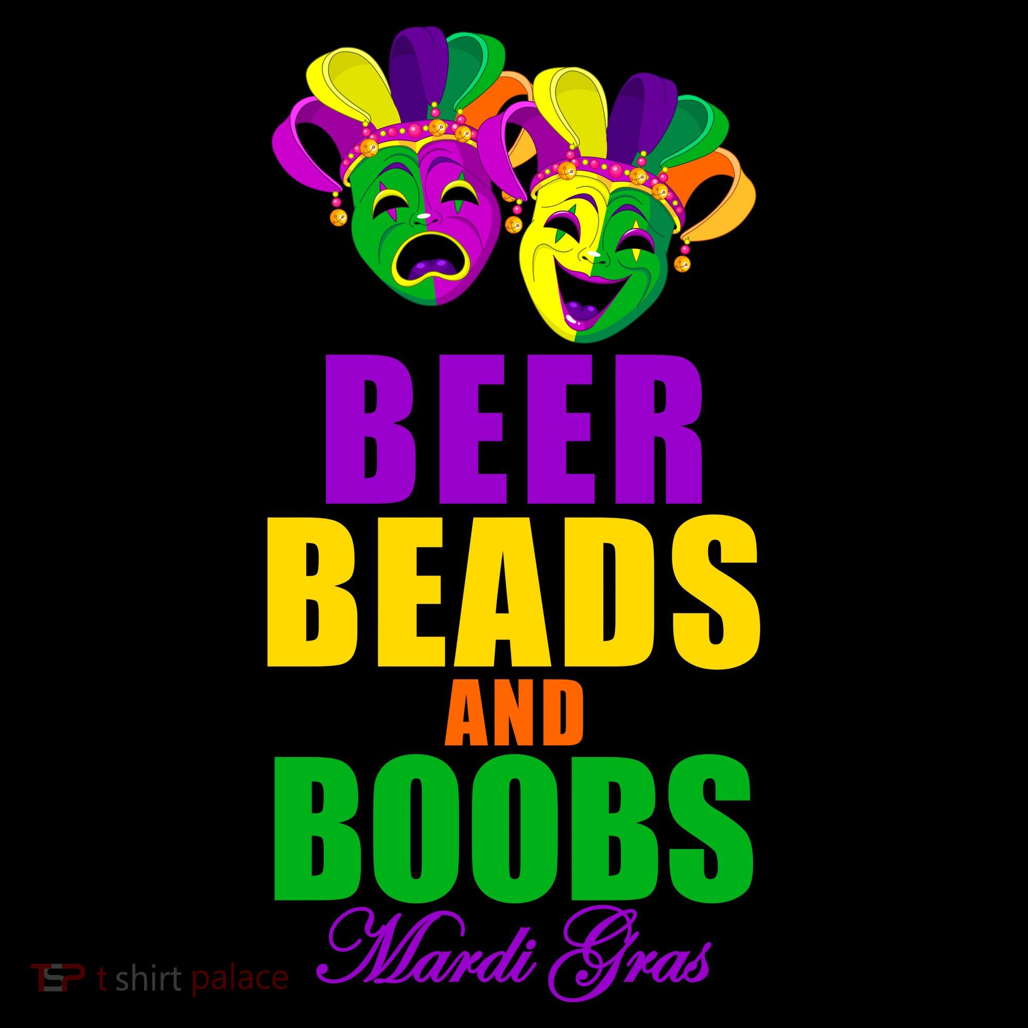 Beer Beads and Boobs Mardi Gras New Orleans Coaster