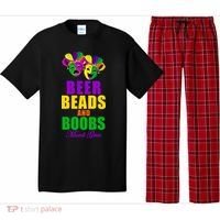 Beer Beads and Boobs Mardi Gras New Orleans Pajama Set thumb 0