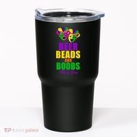 Beer Beads and Boobs Mardi Gras New Orleans Tumbler thumb 0