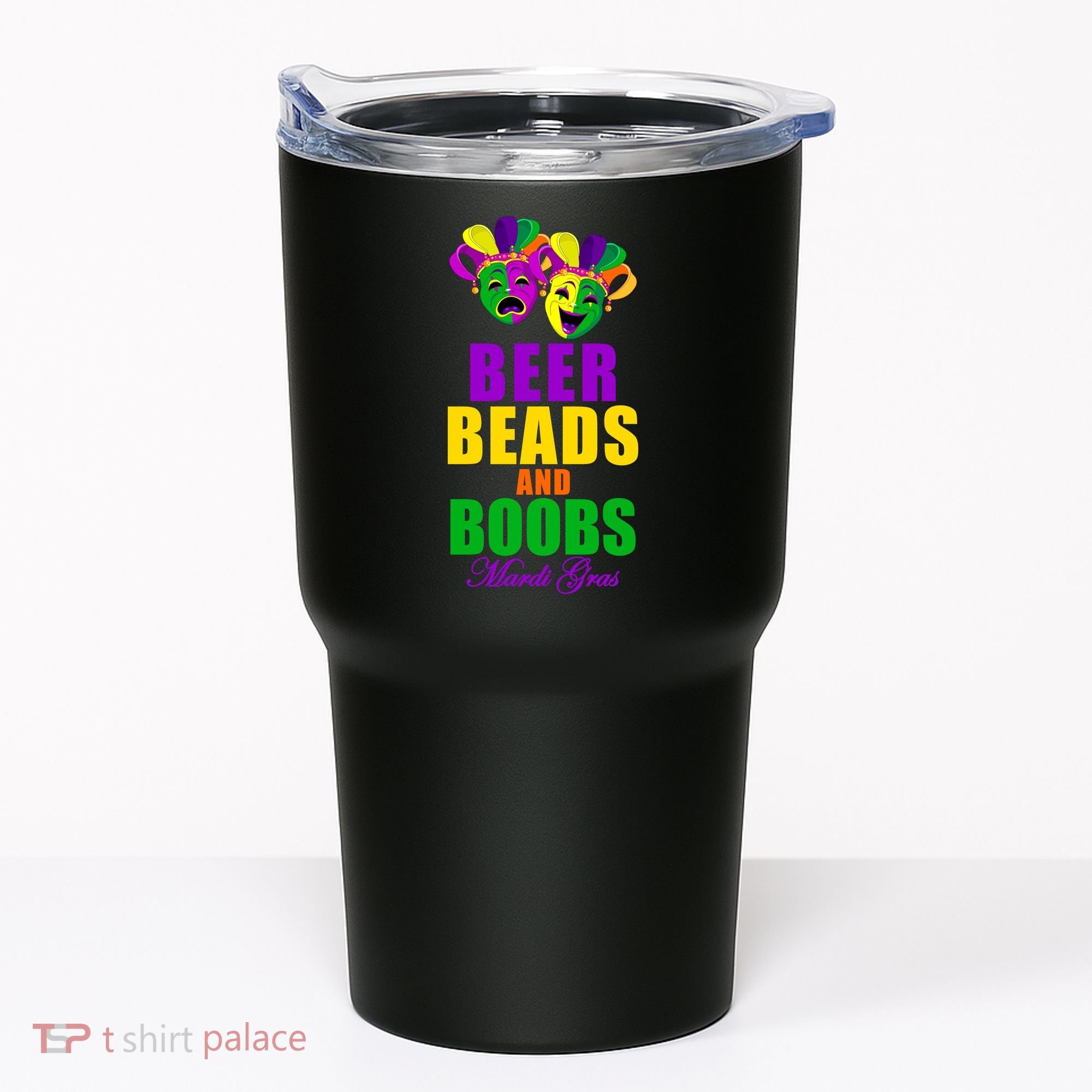 Beer Beads and Boobs Mardi Gras New Orleans Tumbler