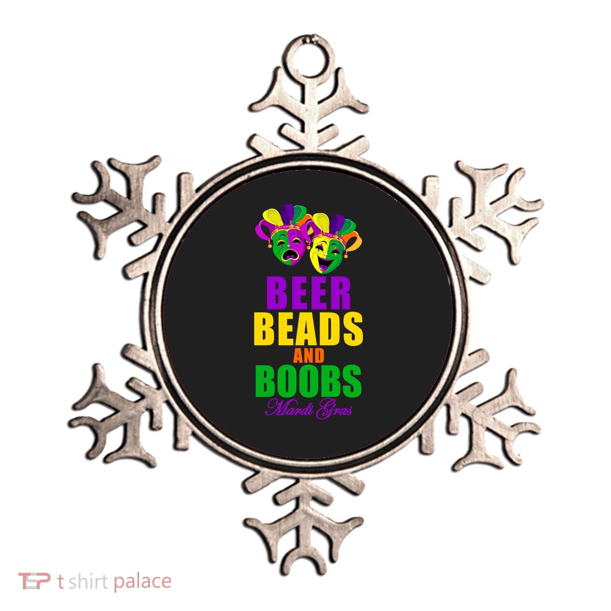 Beer Beads and Boobs Mardi Gras New Orleans Ornament