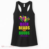 Beer Beads and Boobs Mardi Gras New Orleans Women's Tank Top thumb 0