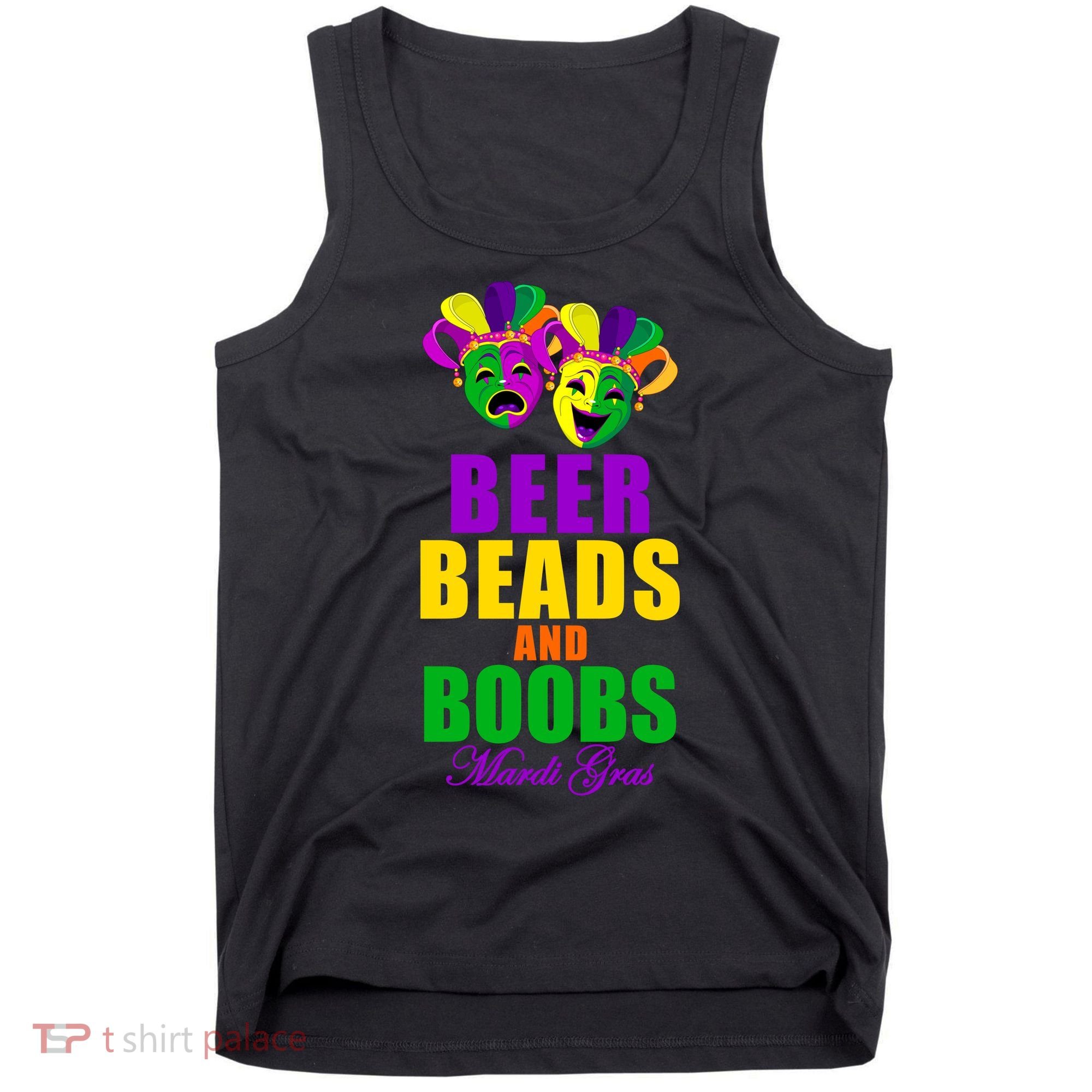 Beer Beads and Boobs Mardi Gras New Orleans Tank Top