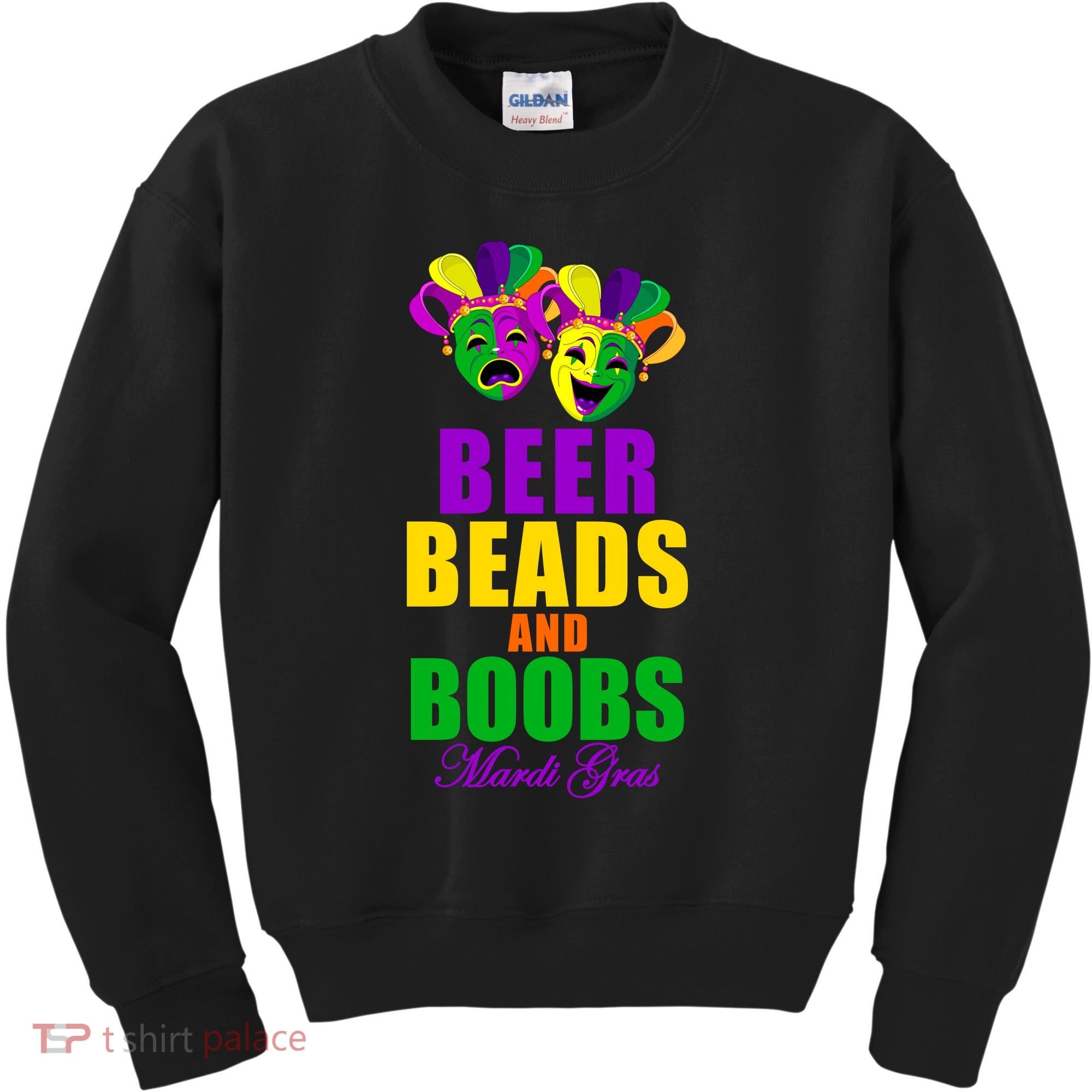 Beer Beads and Boobs Mardi Gras New Orleans Kids Sweatshirt