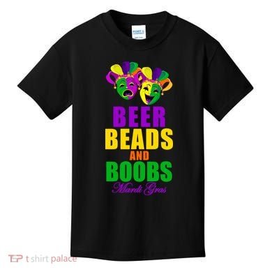 Beer Beads and Boobs Mardi Gras New Orleans Kids T-Shirt