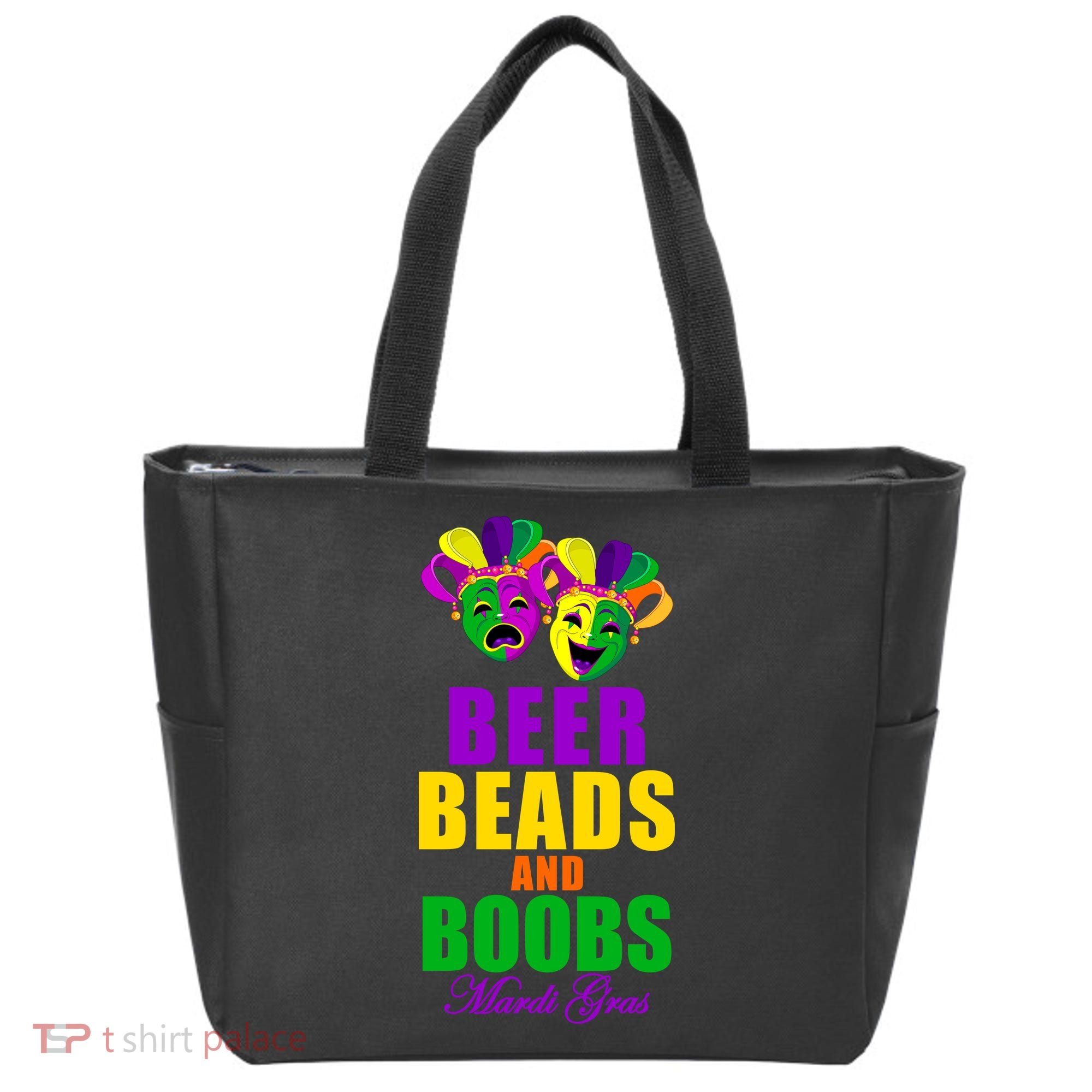 Beer Beads and Boobs Mardi Gras New Orleans Tote Bag
