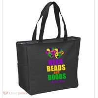 Beer Beads and Boobs Mardi Gras New Orleans Tote Bag thumb 2
