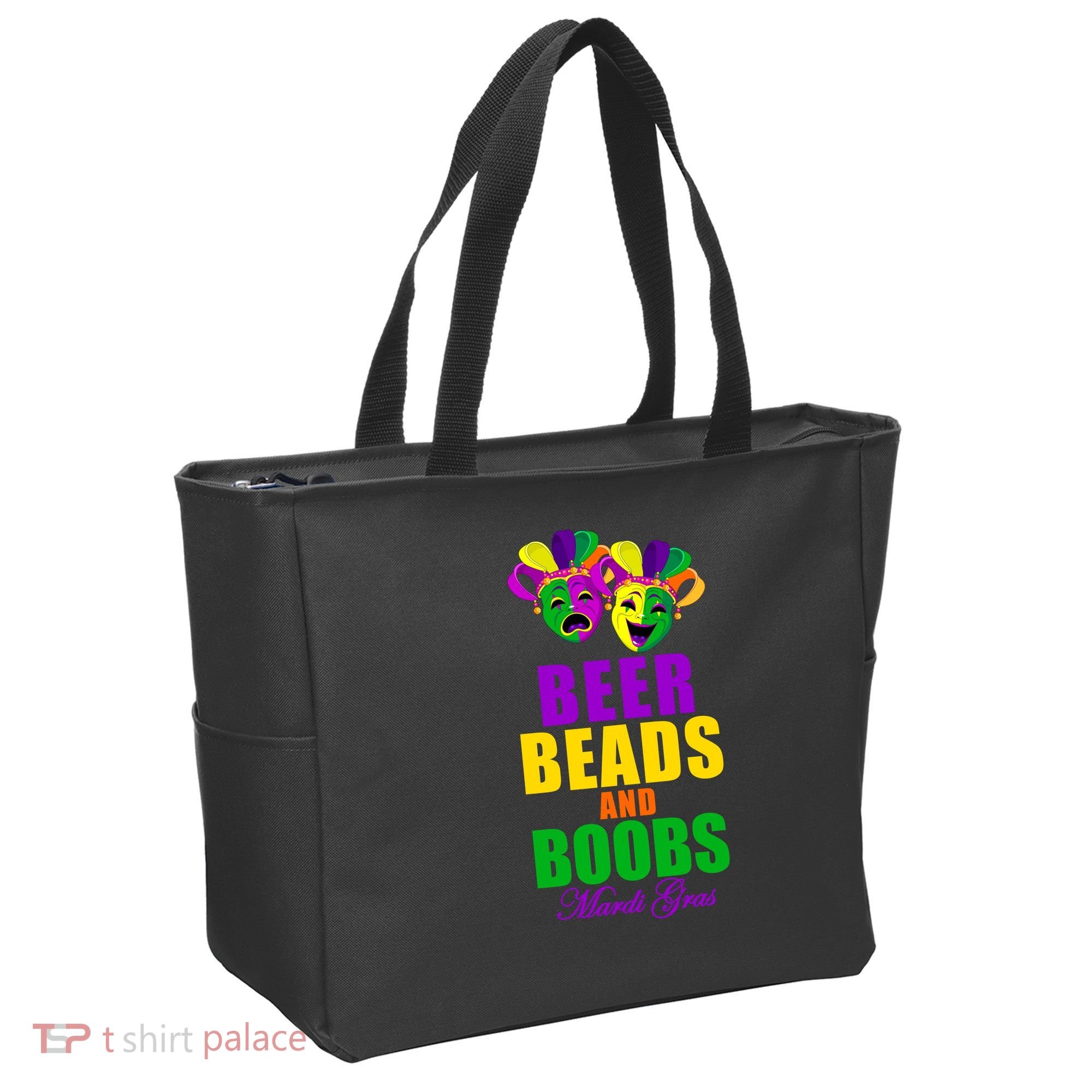 Beer Beads and Boobs Mardi Gras New Orleans Tote Bag