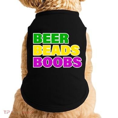 Beer Beads Boobs Doggie Tank