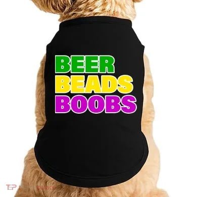 Beer Beads Boobs Doggie Tank
