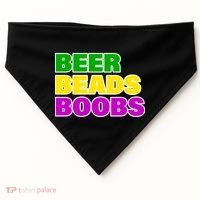 Beer Beads Boobs USA-Made Doggie Bandana thumb 0