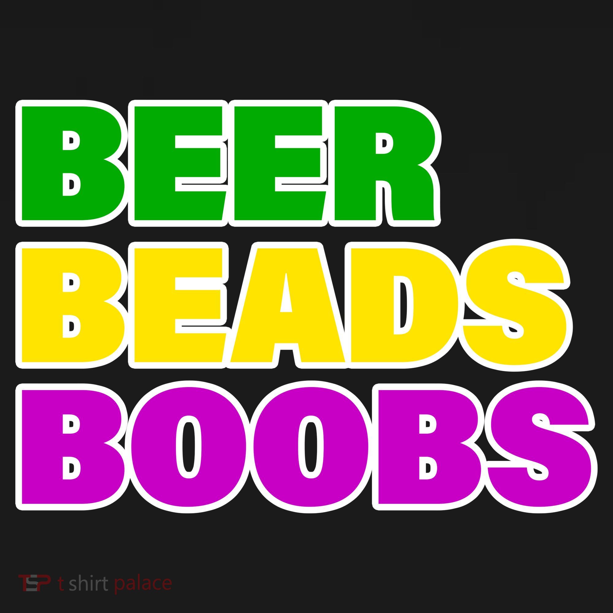 Beer Beads Boobs USA-Made Doggie Bandana