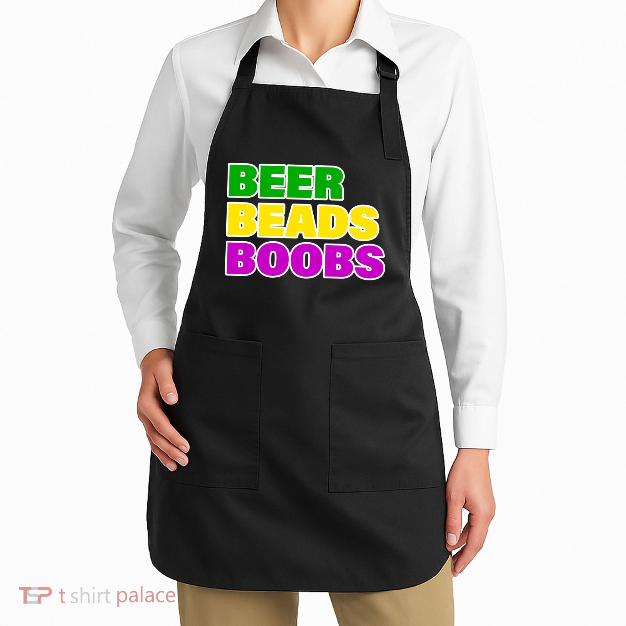 Beer Beads Boobs Apron