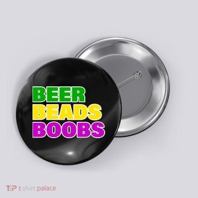 Beer Beads Boobs Button