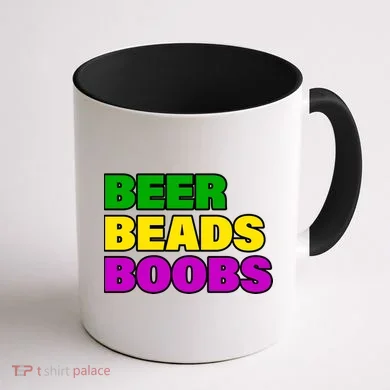Beer Beads Boobs Coffee Mug back