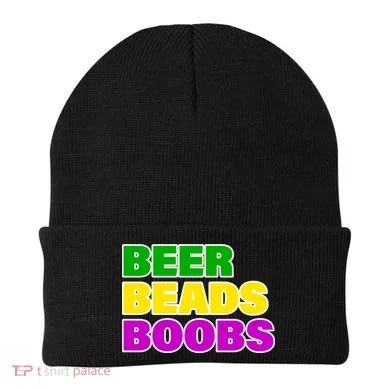 Beer Beads Boobs Beanie