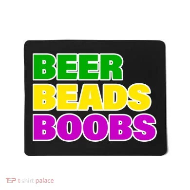 Beer Beads Boobs Mousepad
