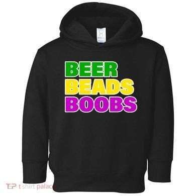 Beer Beads Boobs Toddler Hoodie