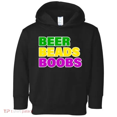 Beer Beads Boobs Toddler Hoodie
