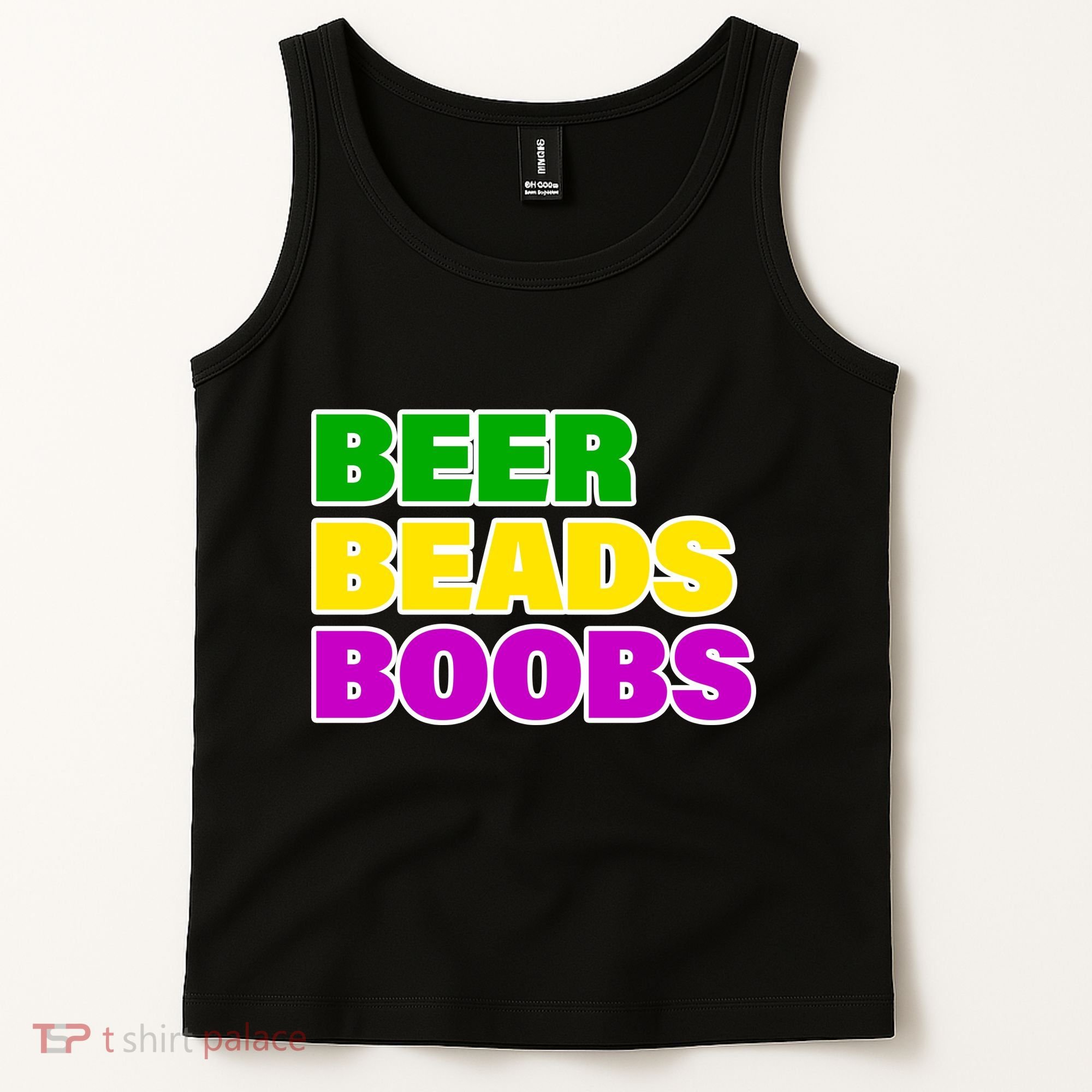 Beer Beads Boobs Tank Top