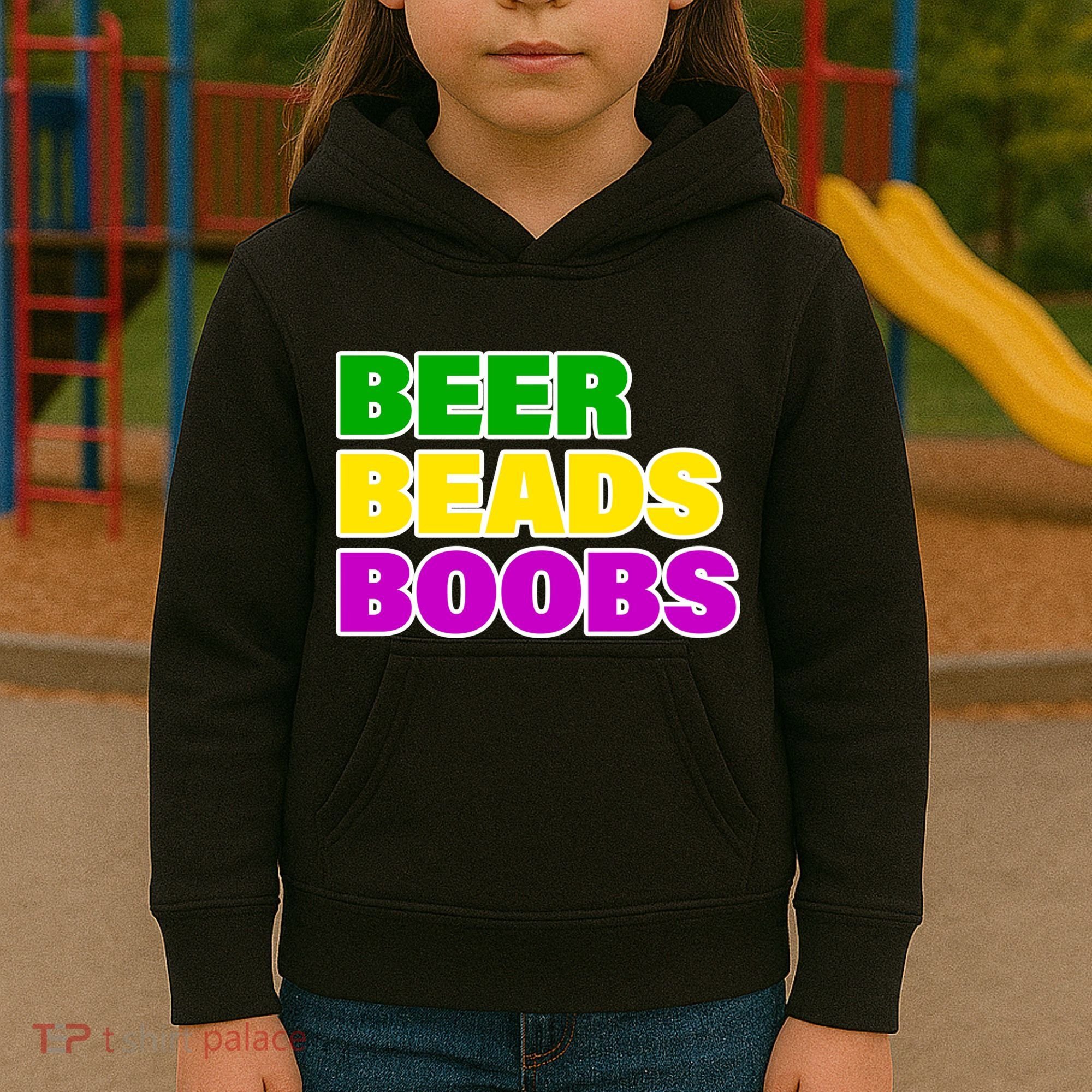 Beer Beads Boobs Kids Hoodie