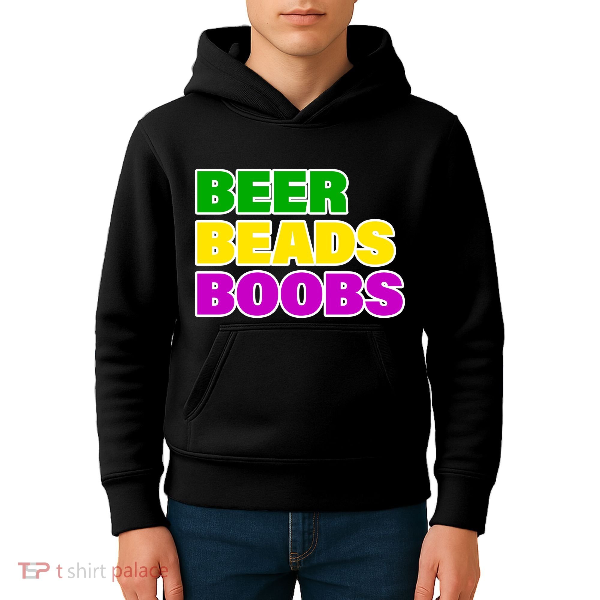 Beer Beads Boobs Kids Hoodie