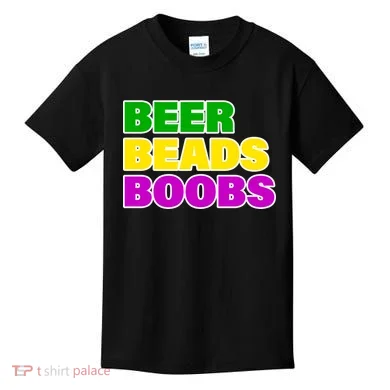 Beer Beads Boobs Kids T-Shirt