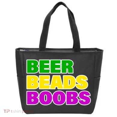 Beer Beads Boobs Tote Bag