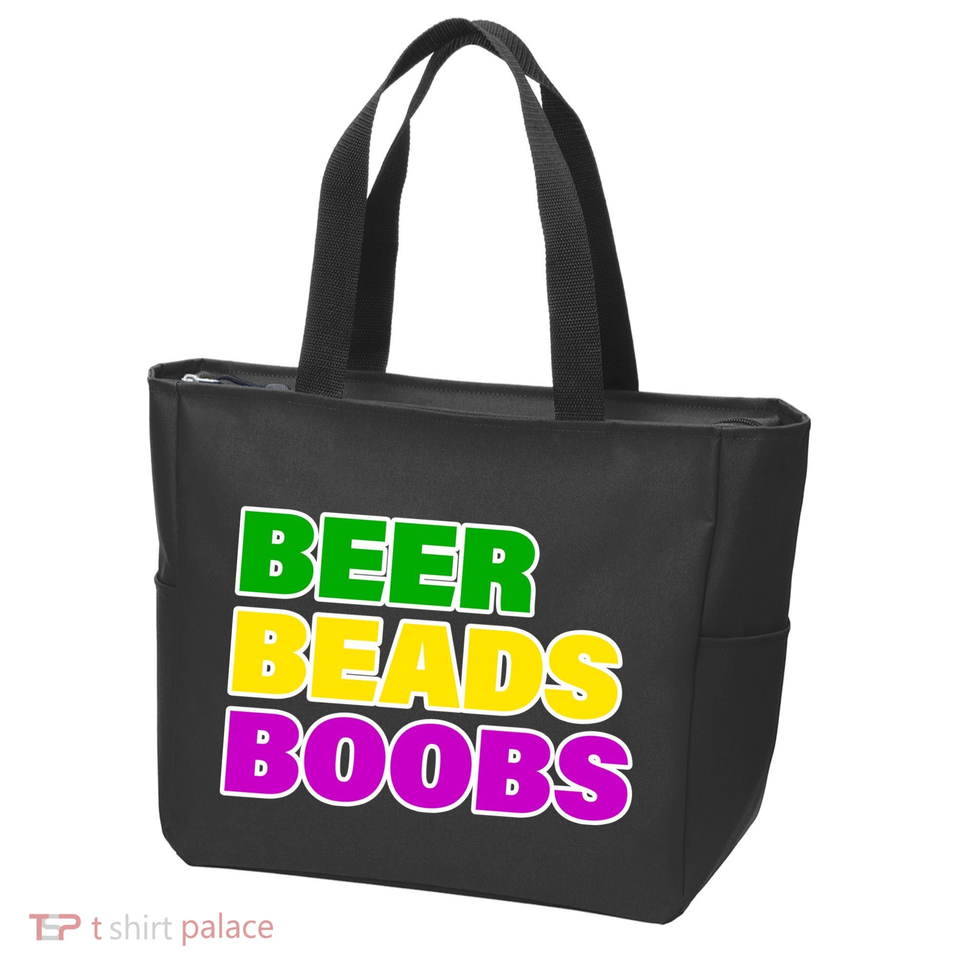 Beer Beads Boobs Tote Bag